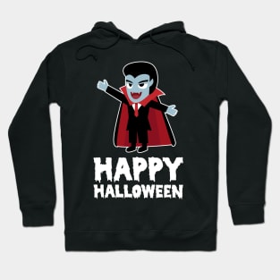 Vampire Scary and Spooky Happy Halloween Funny Graphic Hoodie